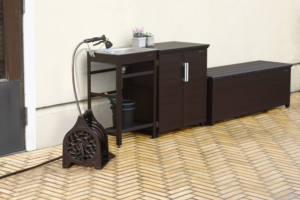 GREEN LIFE G-Flora Series 20M Aluminium Portable Water Hose Reel Brown Vintage Design Sprayers Set for Home Garden Made Durable - Product Image 6