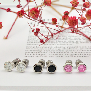 Boucles d'oreilles en Zircon, livraison gratuite, bijoux en argent Sterling - Product Image 2