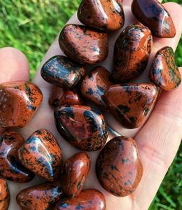 Pierre gemme roulée en obsidienne acajou de haute qualité, agate étoilée faite à la main, nouvelle provenance Gujarat - Décoration en gros - Product Image 2