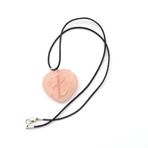 Pendentif de symbole naturel poli en forme de cœur et de Quartz, pendentif pour voiture, vente en ligne - Product Image 1