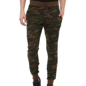 Marque distributeur personnalisée Pantalon de jogging de sport ajusté camouflage pour homme Pantalon de survêtement d'hiver en coton vierge imprimé anti-rides rapide grande taille à plat - Product Image 1