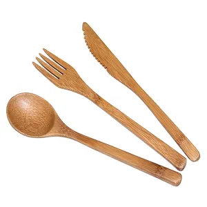 Biodegradable cutlery- 100% Pure Natural Handmade Bamboo Spoons, Forks, knives and toothpick