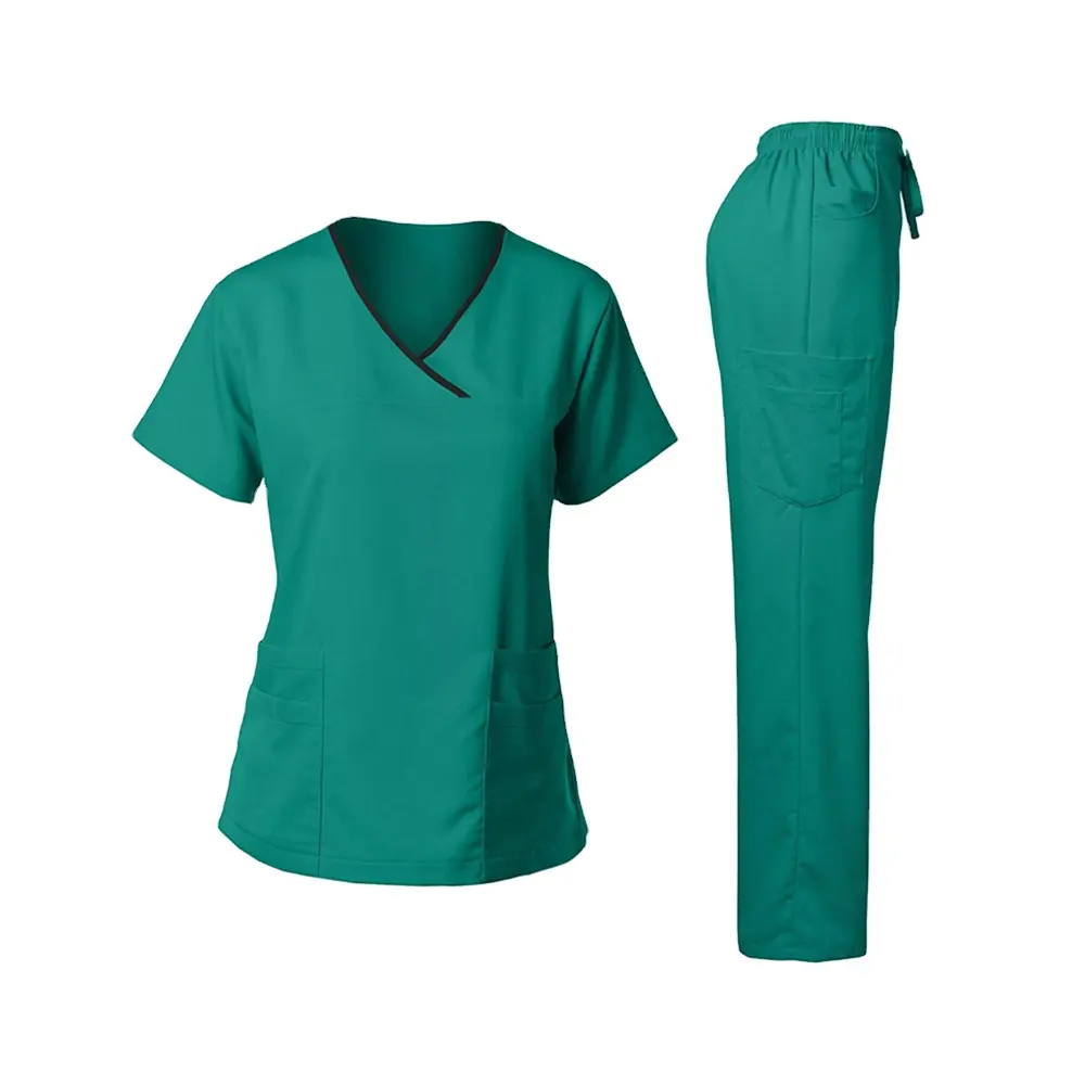 Medical Scrubs Sets Nursing Uniform Hospital Uniforms Custom Logo Scrubs Suit for Women and Men