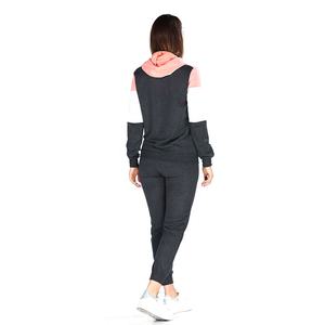Ladymsky — ensemble sweat à capuche à manches longues pour femmes, 2 pièces, pantalon de survêtement, haut à couleurs assorties, tenue de Sport, collection printemps-automne - Product Image 3