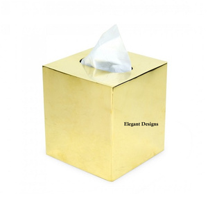 Silver Metal Tissue Box Wedding & Event Decorative Table Top Napkin Holder Square Shape Designer New Tissue Box With Four Legs - Product Image 5
