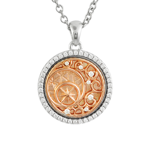 Collar de Plata de Ley con Circonita, Moderno, para Mujer, para Boda o Compromiso - Product Image 1