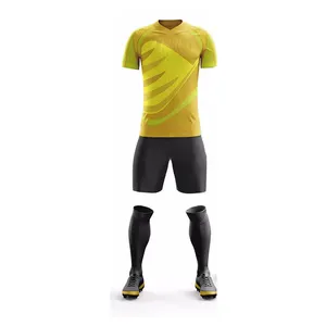 Nieuwe Collectie Mannen Training Voetbal Jerseys Polyester Gemaakt Voetbal Uniform Set Voetbal Slijtage Voor Mannen