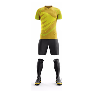 ชุดเสื้อฟุตบอลสำหรับผู้ชายเสื้อฟุตบอลผ้าโพลีเอสเตอร์คุณภาพสูงแห้งเร็วมีโลโก้สโมสร - Product Image 1