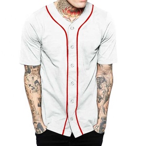 Mens Baseball Jersey Button Down Athletic Sport Uniform Sublimation Baseball Uniform Sublimation Cheap Price Baseball jersey - Product Image 5
