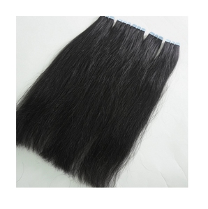 Extensions de cheveux naturels vierges Remy à bandes adhésives, couleur noir naturel, provenant du Vietnam, vente en gros - Product Image 1
