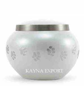 Nouveau design moderne odyssée urne pour animaux de compagnie avec émail couleur rouge finition brillante vente chaude métal odyssée urnes pour animaux de compagnie fournitures funéraires - Product Image 2