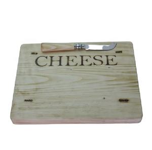 Produits Tendances 2026 Planche à fromage rectangulaire en bois de pin personnalisable avec logo gravé, avec couteau, pour la table et la découpe - Product Image 1