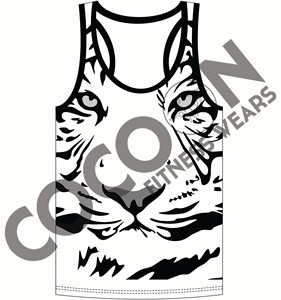 OEM sublimado al por mayor barato Fitness & Yoga desgaste hombres sublimación camiseta sin mangas desgastado bandera americana ilustraciones - Product Image 3