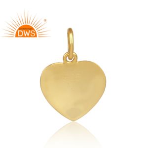 Colgante con forma de corazón de diseño para mujer, joyería Lisa chapada en oro de Ley 925, fabricante de joyería - Product Image 3