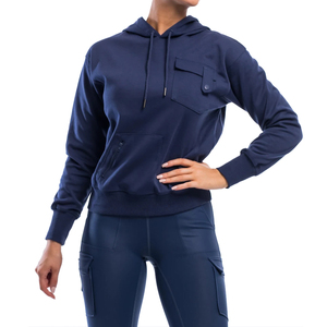 Ensembles de sweats à capuche pour femmes de haute qualité, logo personnalisé tissé, en coton bambou éponge, couleur et taille personnalisables pour l'hiver - Product Image 2