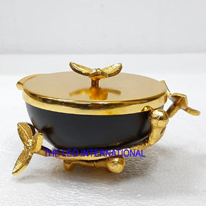 ชามอลูมิเนียมทรงกลมสีดำเสิร์ฟสลัดผลไม้ชามตกแต่งบ้าน - Product Image 5