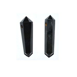 ราคาที่ดีที่สุดของสีดำโมราโฟกัสสองจุด pendats: สีดำอาเกตโฟกัสสองจุด - Product Image 1