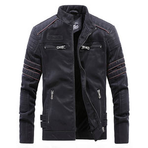 Men's High Quality Black <b>Leather</b> Jacket for Winter New Men's Designer <b>Leather</b> Jackets Custom Skin <b>Coat</b> for Autumn and Winter - Product Image 1