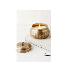 Pot à bougie en cuivre de haute qualité avec une finition élégante en or rose, parfait pour la maison et les fournitures de décoration d'occasion - Product Image 2