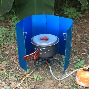 OEM personnalisé Pliable Pare-Vent Écran 10 Plaques <span class=keywords><strong>Camping</strong></span> En Plein Air Cuisinière à <span class=keywords><strong>Gaz</strong></span> - Product Image 5