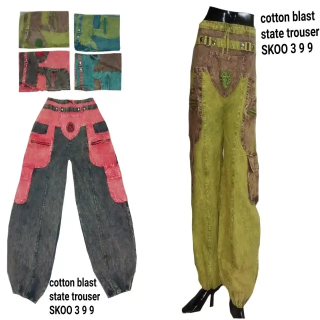 Cotton blast state alladin trousers Women's boho stylish trousers fashionable fancy