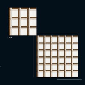 Carreaux numériques modernes en céramique émaillée Salle de bains 600x600mm Finition brillante Style classique 5mm d'épaisseur Utilisation extérieure Isolation thermique - Product Image 3