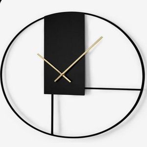 Horloge murale élégante en fer, de haute qualité, pour salon, Simple, décoratif, pour maison - Product Image 5