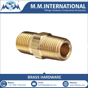 Forged Brass <strong>Reducing</strong> <strong>Hexagon</strong> <strong>Nipples</strong> Male Plumbing BSP Threaded Pipe Fittings for Metal Pipe - Product Image 2