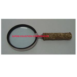 Loupe pour la lecture Loupe à manche en bois fabriquée à la main avec une capacité de 10X sur Offre Spéciale fabriquée en Inde - Product Image 4