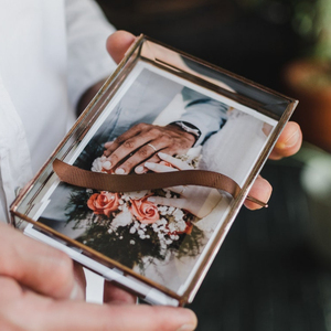 Photobox <b>glass</b> gift photobox Personalized wedding photo <b>box</b> 4x6 inches Wedding gift photo package gift <b>box</b> wedding photographer - Product Image 1