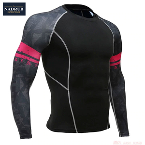 Quick Dry Four-Way Stretch Breathable Eco-Friendly Athletic Compression Tight <b>Base</b> <b>Layer</b> Long Sleeve Shirts Tight Trouser Gym - Product Image 4