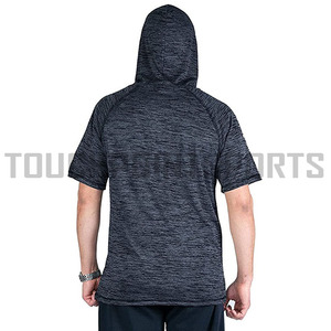 Sweat-shirt de sport pour hommes, sweat à capuche, à manches courtes, pour l'athlétisme, - Product Image 2