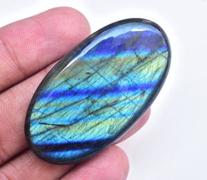 Gema Natural suelta de labradorita azul, cabujón, fabricación de joyas, labradorita curativa, Gema caída, colgante, gemas - Product Image 2