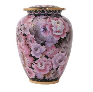 โกศเผาศพลายดอกไม้สีแดงดำสำหรับขี้เถ้าของมนุษย์และโกศฝังที่โชว์ที่บ้านหรือซอกดอกไม้สีแดงดำ220 - Product Image 4