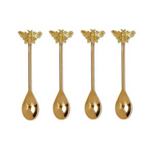 Juego de servir de barra de ensalada Juego de servir de ensalada de plata de acero inoxidable con mango de extremo de piña dorada de latón Juego de servir de comida - Product Image 4