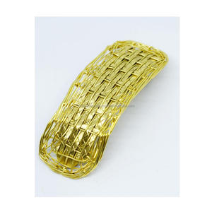 1925 bijoux romains anciens texturés antique bronze pince à cheveux romaine indien géométriquement métal perlé bijoux - Product Image 4