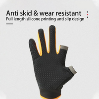 Gants de pêche confortables à la mode, gantelets coupés pour les doigts, meilleure vente