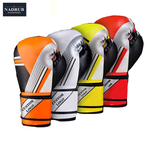 Guantes de Boxeo de Cuero de la Más Alta Calidad con Logotipo Personalizado, Cierre de Gancho y Bucle Unisex para Entrenamiento Rápido, Golpeo y Combate - Product Image 2