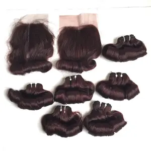 Magic Curly Best Seller Vendeur de cheveux vietnamien 100% paquets de cheveux humains et fermeture Liste de prix de gros Extensions de cheveux