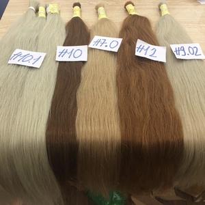 Wholesale top quality original <b>hair</b> bulk double drawn Vietnamese virgin remy Cabelo Humano Remy Full Full Cuticle - Product Image 6