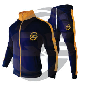 Conjunto Deportivo de Invierno Unisex al por Mayor, Traje Deportivo Negro Ligero de Poliéster/Algodón con Opción de Logotipo Personalizado - Product Image 3