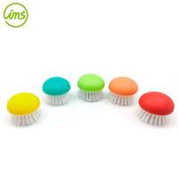 Goede grip plastic PA6 nylon multi-kleurige groente- en paddenstoelborstel schrobber voor gebruik in de keuken