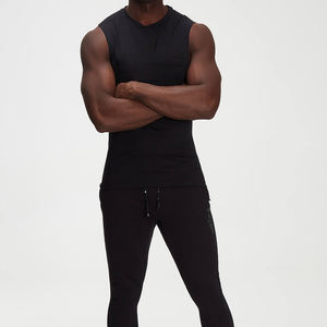 Gilet en coton spandex personnalisé en gros T-shirt sans manches Work Out Gym Tank Top Écologique Respirant - Product Image 2