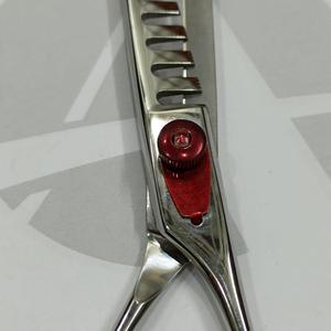 Ciseaux à effiler les cheveux pour barbier en gros, couleur bleue, revêtement, 6 pouces, ciseaux de coiffure pour barbier - Product Image 3