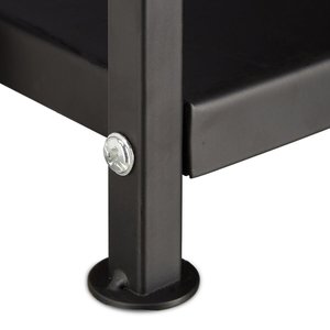 Rectangular <b>Wood</b> <b>Storage</b> <b>Rack</b> in Metal Mesh with Black Finished Perfect for Indoor and Outdoor Log Holding Accessories - Product Image 3