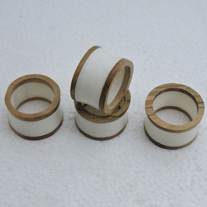 แหวนผ้าเช็ดปาก4ชิ้นทำจากเรซิ่นอินเดียที่วางถ้วยสำหรับโซฟาที่บ้านและห้องครัว - Product Image 4