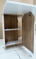Table basse moderne en bois pliable multifonction avec roulettes, mobilier de salon, design mobile
