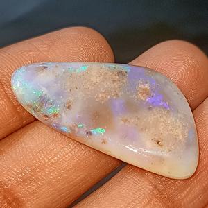 Opale australienne naturelle de qualité supérieure, pierre précieuse en cabochon, forme fantaisie, fabrication de bijoux, qualité naturelle incroyable - Product Image 6