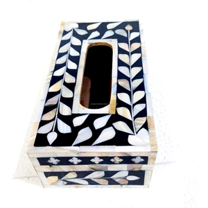 Boîte à mouchoirs en nacre polie style animalier avec toucher réel pour cadeau de Ramadan et de l'Aïd - Product Image 1