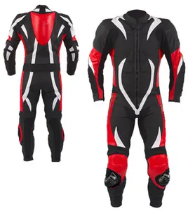 Nouvelle combinaison de moto en cuir en gros Costume et vêtement de moto en cuir de course automobile personnalisés de haute qualité